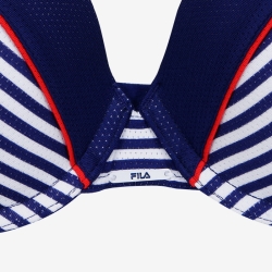 Fila Marine Striped - Naisten Rintaliivit - Laivastonsininen | FI-30449